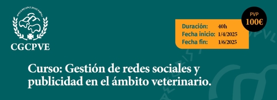 Gestión de redes sociales y publicidad en el ámbito veterinario. 40h